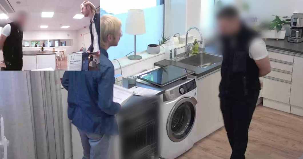 RISE UX Lab test setup showing observation room