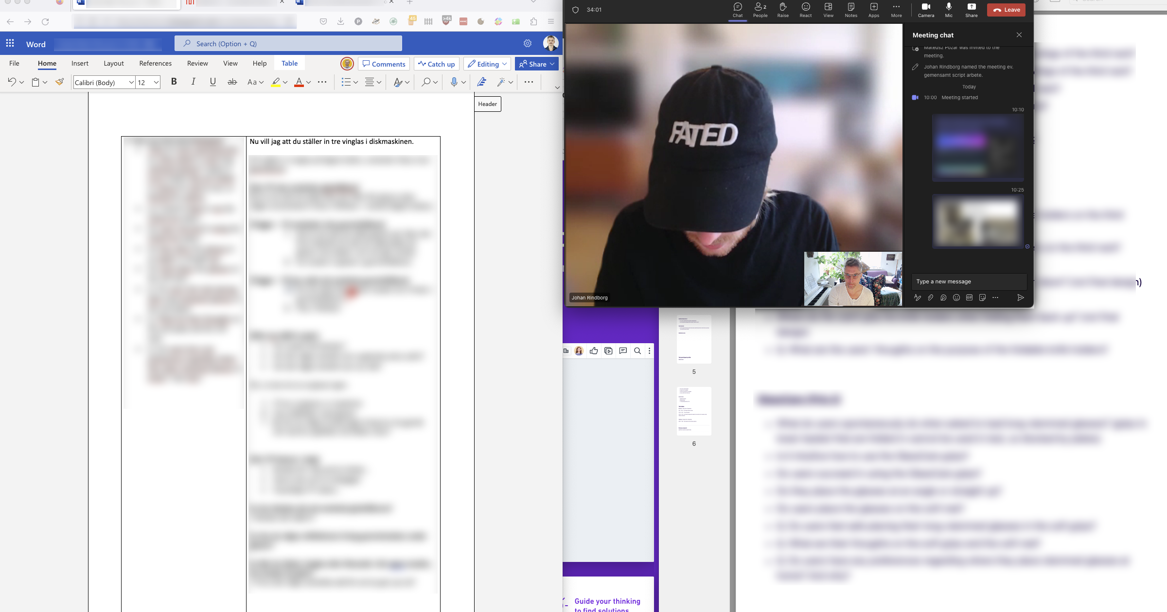 Test preparation documentation screenshots