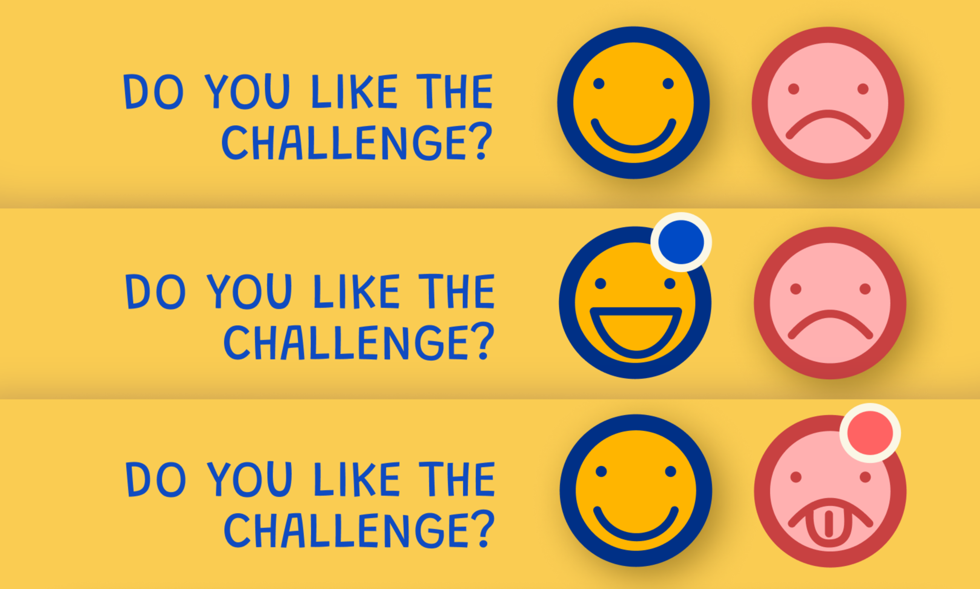 Diagram showing button state interactions and confusion points